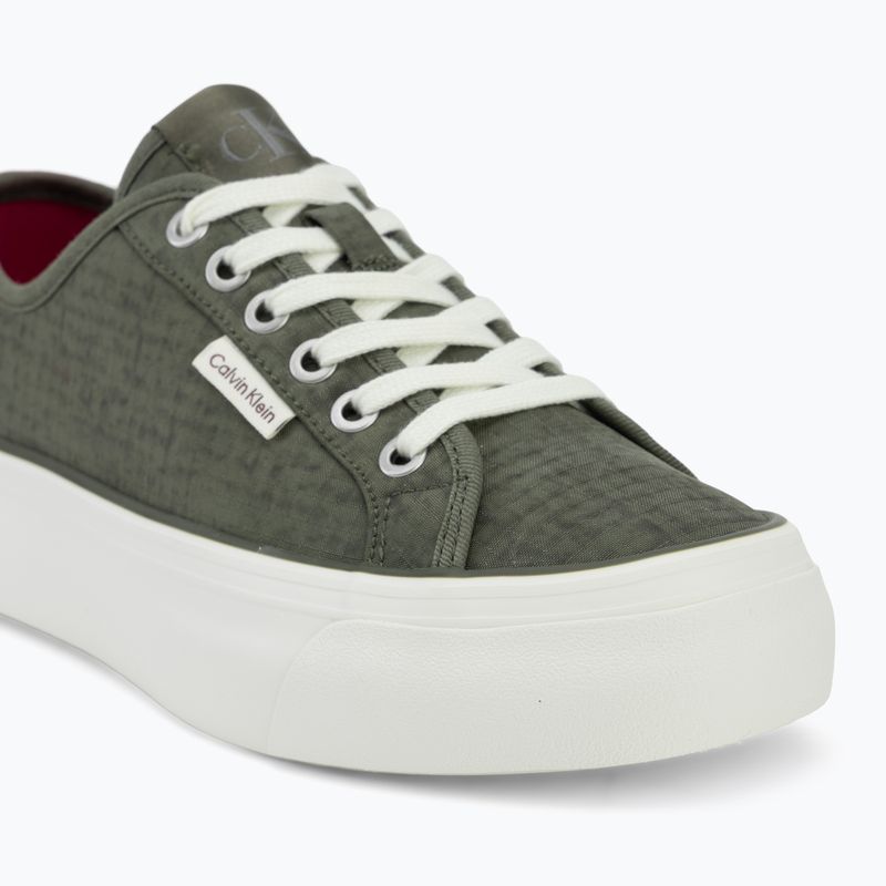 Női cipők Calvin Klein HW0HW02970 Vulc Flatf Laceup Ripst deep lichen green/pink yarrow 7