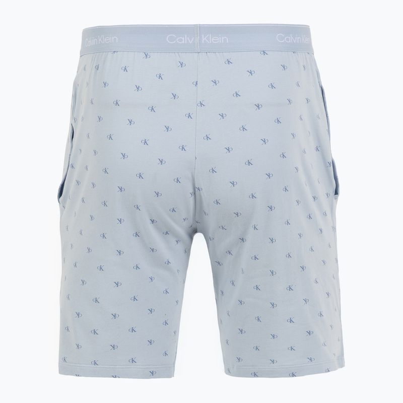 Férfi pizsama Calvin Klein LV00NM2900 breezy blue top w/diamond logo 7