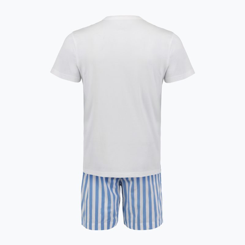 Férfi pizsama Calvin Klein LV00NM2903 classic white top/vertical boardway 2