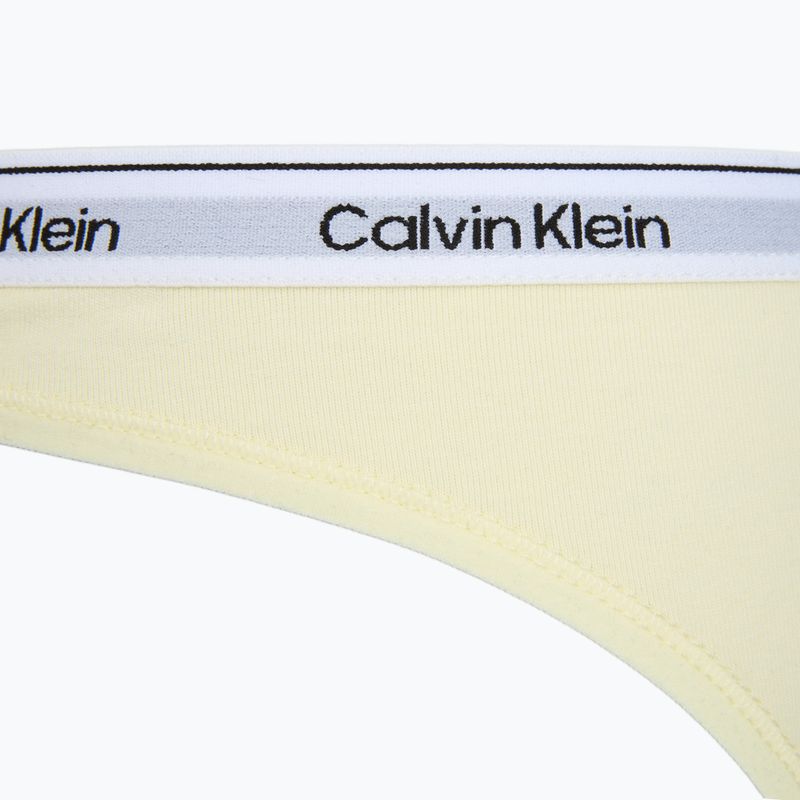 Női tanga Calvin Klein LV00QD5209 Thong 3 pairs shoreline/snow heather/pear sorbe 6