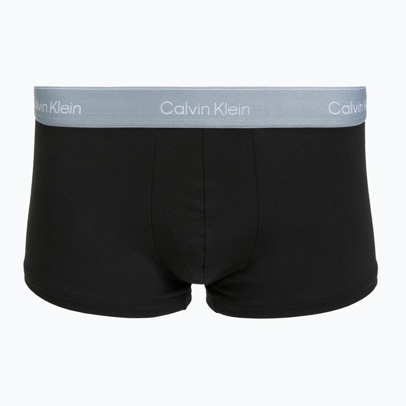 Férfi boxeralsó Calvin Klein LV00NB4390 Low Rise Trunk 5 pairs black wb/blue descent wb/green bi/khaki 2