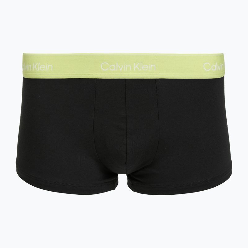 Férfi boxeralsó Calvin Klein LV00NB4390 Low Rise Trunk 5 pairs black wb/blue descent wb/green bi/khaki 3