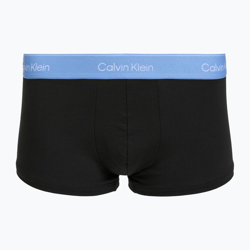 Férfi boxeralsó Calvin Klein LV00NB4390 Low Rise Trunk 5 pairs black wb/blue descent wb/green bi/khaki 4