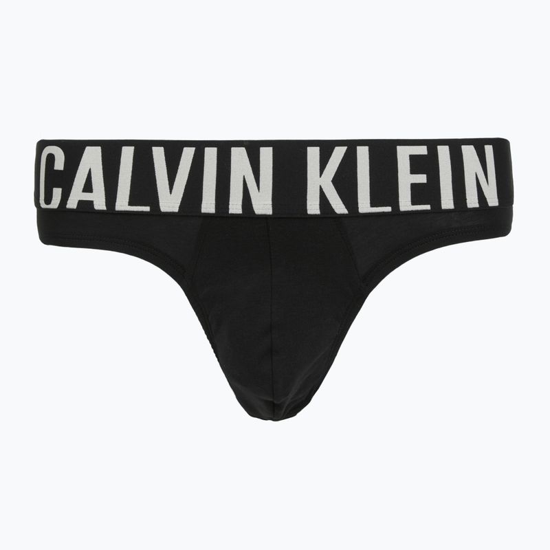 Férfi alsónadrág Calvin Klein 000NB3607A Hip Brief 3 pairs black with oatmeal logo/black with age 2