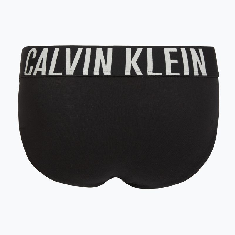 Férfi alsónadrág Calvin Klein 000NB3607A Hip Brief 3 pairs black with oatmeal logo/black with age 5