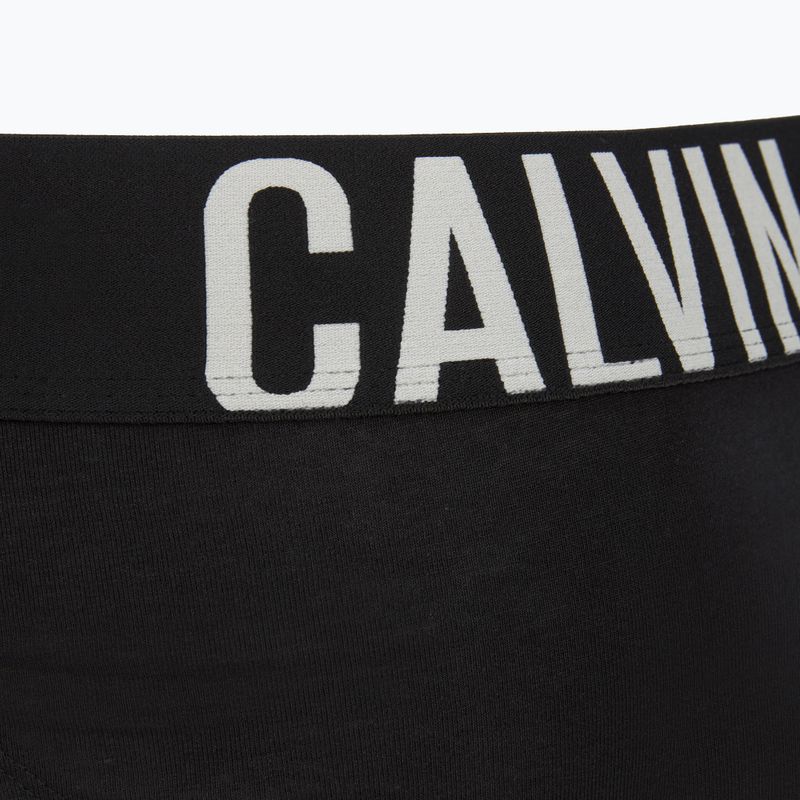 Férfi alsónadrág Calvin Klein 000NB3607A Hip Brief 3 pairs black with oatmeal logo/black with age 6