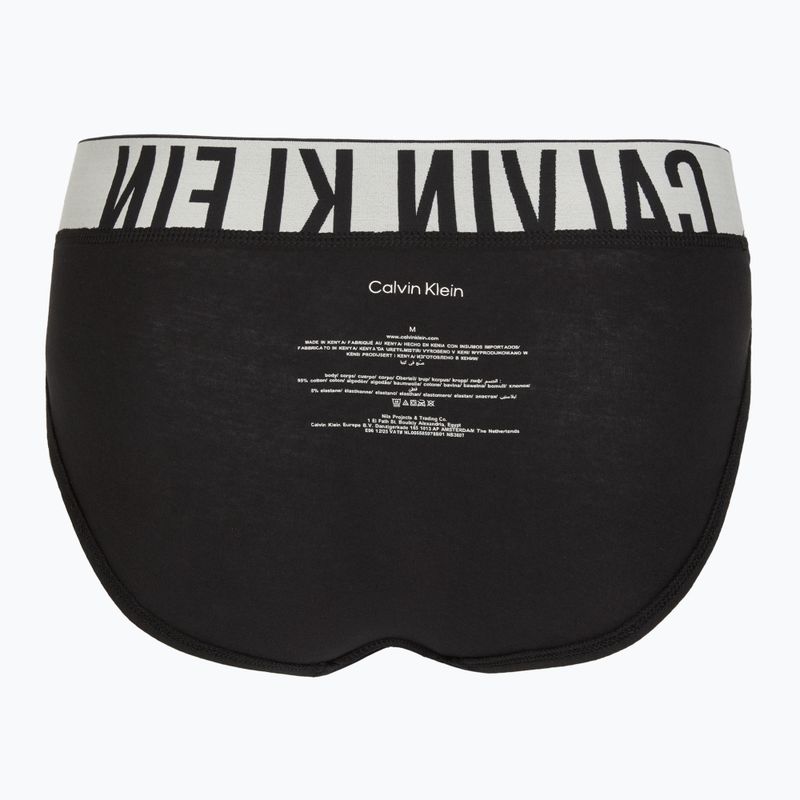 Férfi alsónadrág Calvin Klein 000NB3607A Hip Brief 3 pairs black with oatmeal logo/black with age 7