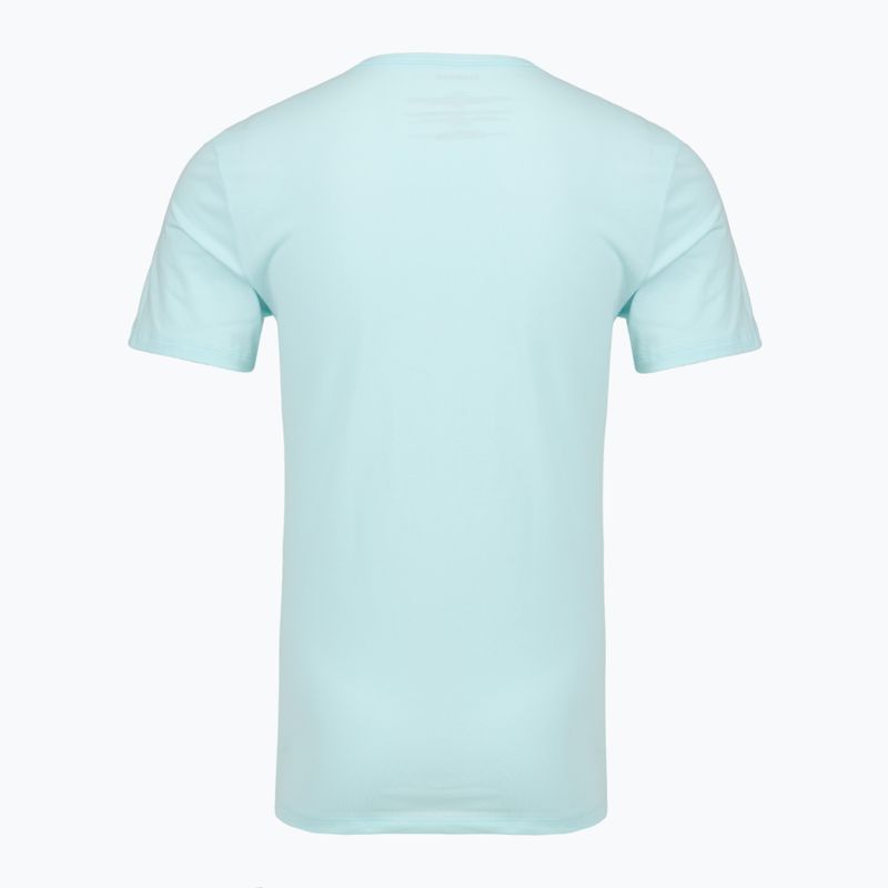 Férfi póló Calvin Klein LV00NB4185 Crew Neck 3 pcs. black in sea spray emb/sea spray in 3