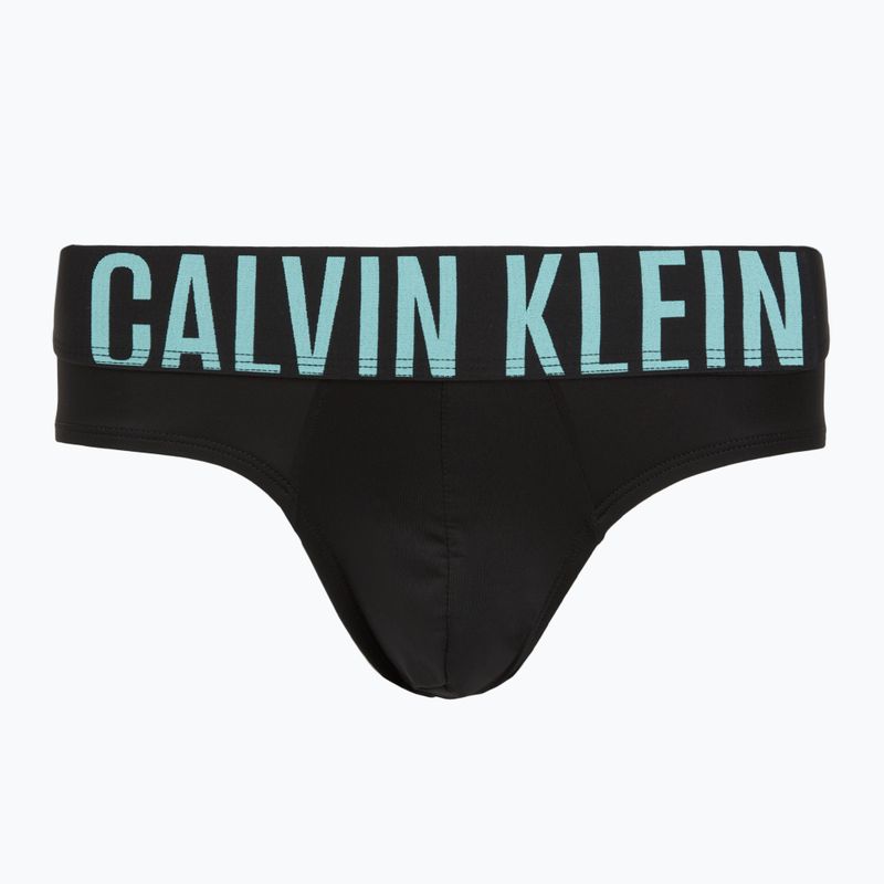Férfi alsónadrág Calvin Klein 000NB3610A Hip Brief 3 pairs black w/ombre blue logo/black w/c 2