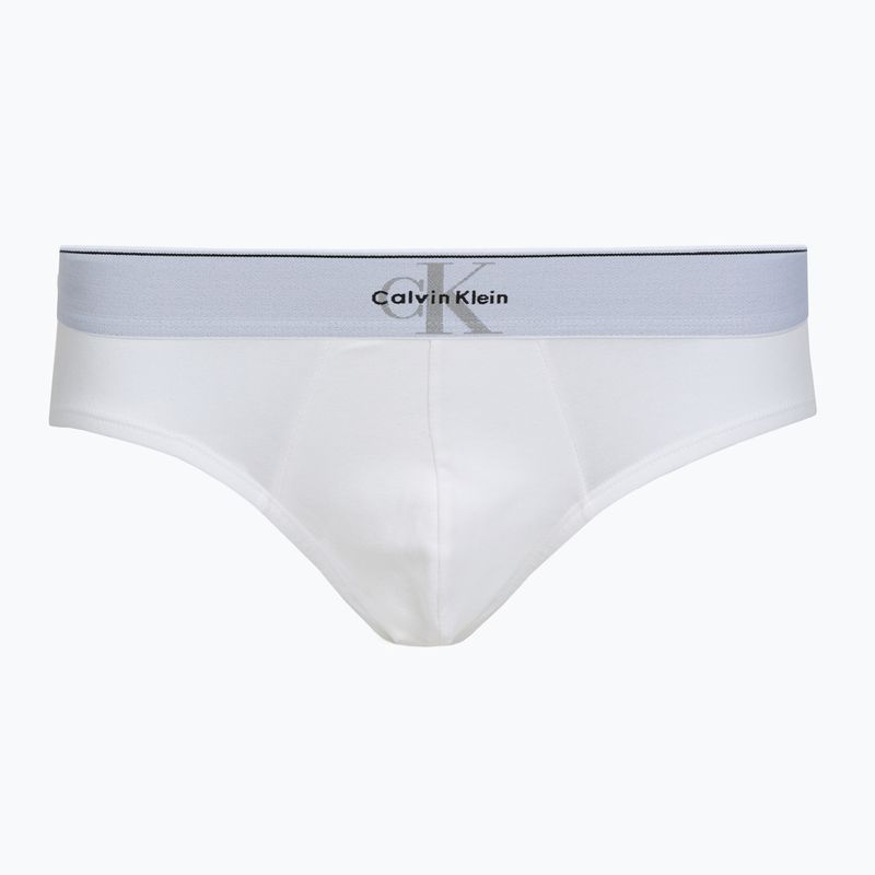 Férfi alsónadrág Calvin Klein LV00NB4471 Hip Brief 3 pairs black/misty grey/white 2