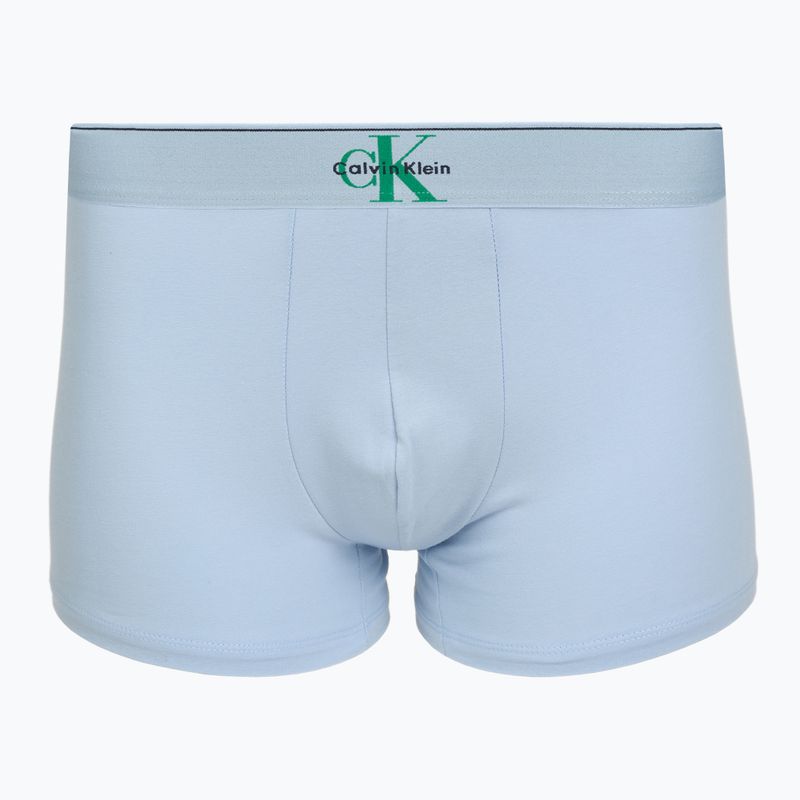 Férfi boxeralsó Calvin Klein LV00NB4472 Trunk 3 pairs shoreline/mardi gras green/cent s 2