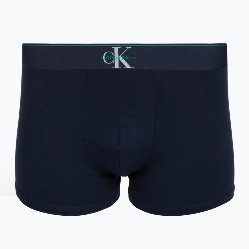 Férfi boxeralsó Calvin Klein LV00NB4472 Trunk 3 pairs shoreline/mardi gras green/cent s 4