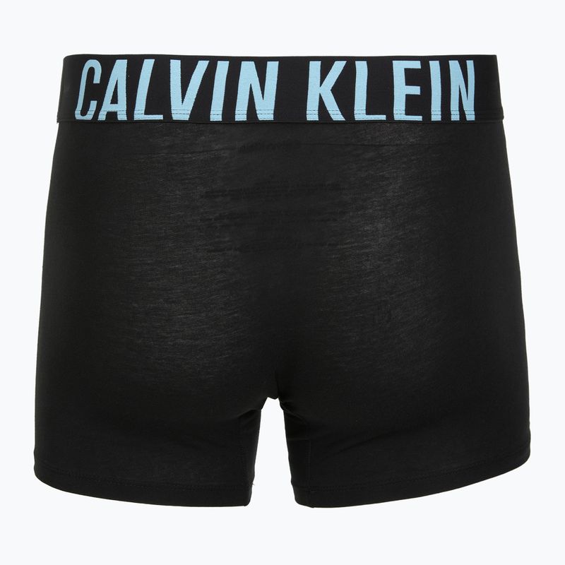Boxeralsó Calvin Klein 000NB3609A Boxer Brief 3 pairs black w/harbor mist logo/black w 3