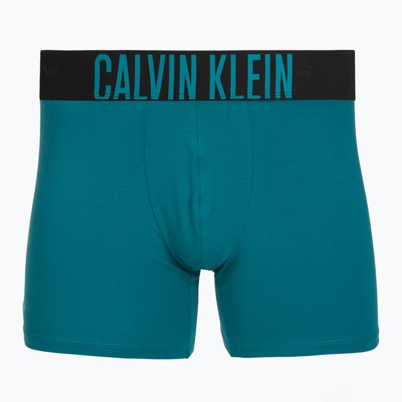 Boxeralsó Calvin Klein 000NB3609A Boxer Brief 3 pairs oatmeal/aged redwood/bright turquoise 3