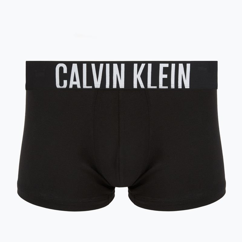 Férfi boxer nadrág Calvin Klein 000NB3608A Trunk 3 pairs black with harbor mist logo/ black with 2
