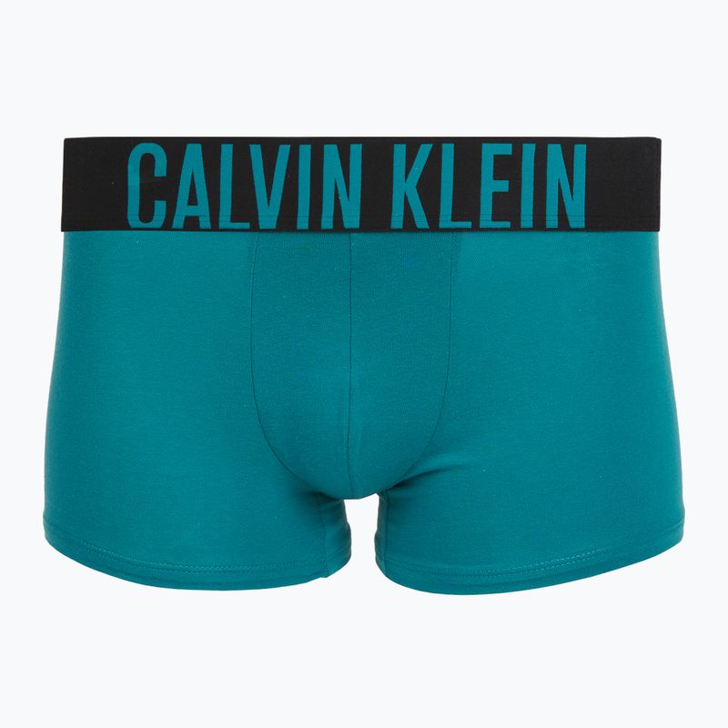 Férfi boxer Calvin Klein 000NB3608A Trunk 3 pár zabpehely/öreg vörösfa/ragyogó türkiz 3