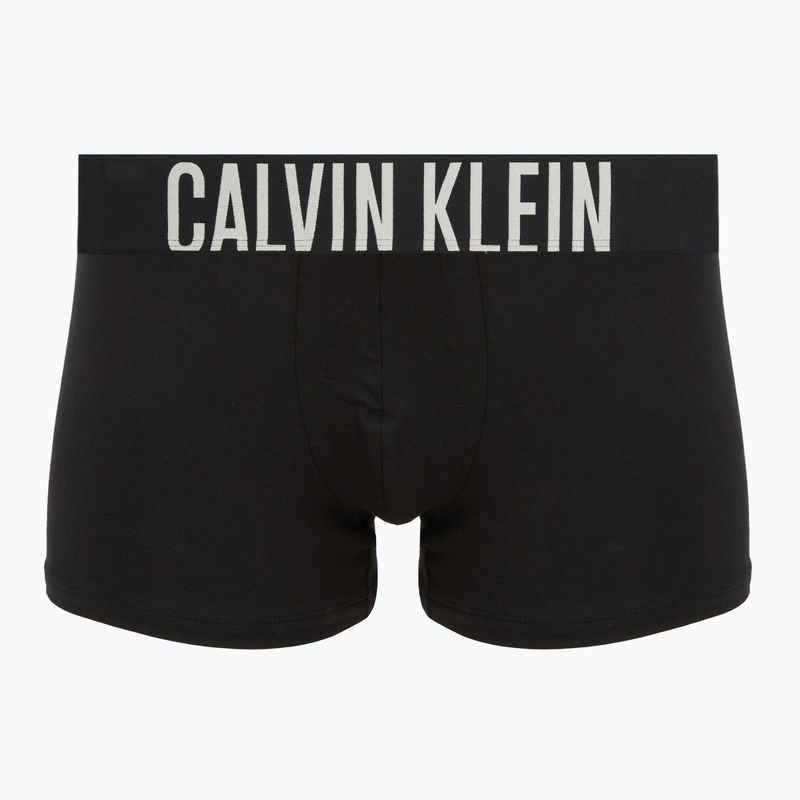 Férfi boxer Calvin Klein 000NB3608A Trunk 3 pár fekete zabpehely logóval/fekete age 2