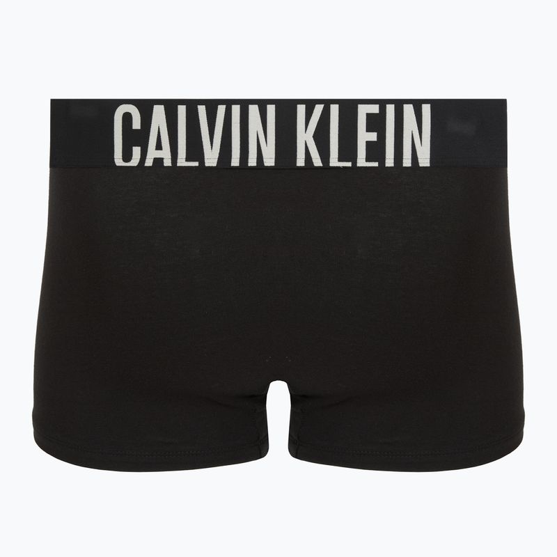 Férfi boxer Calvin Klein 000NB3608A Trunk 3 pár fekete zabpehely logóval/fekete age 5