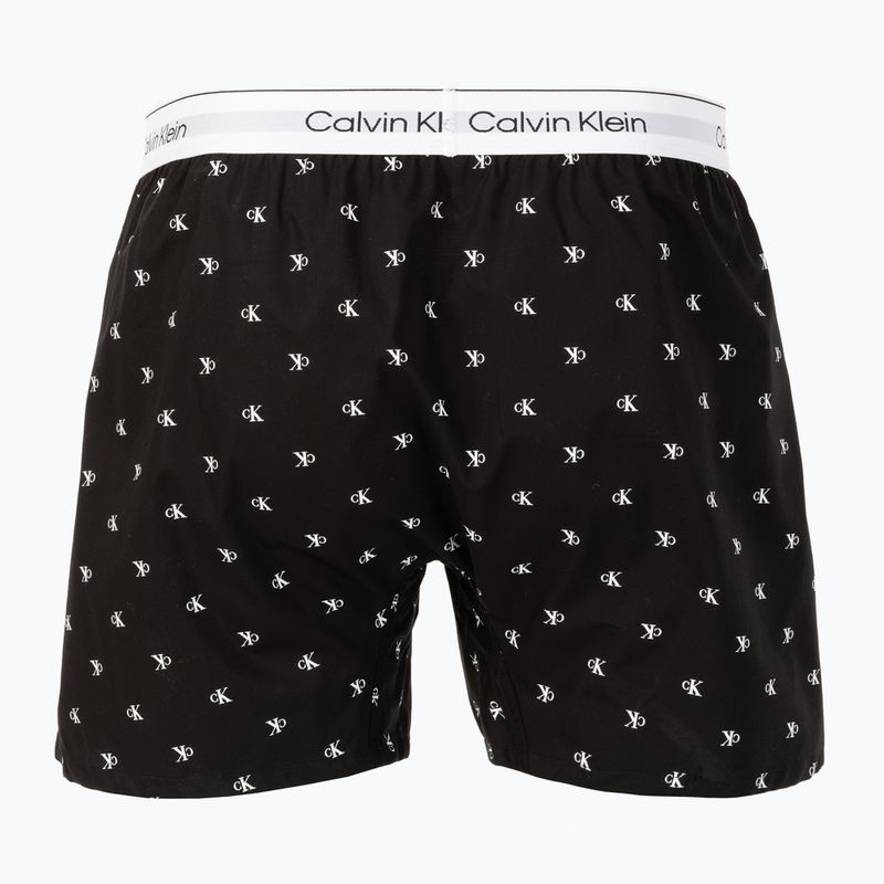 Boxeralsó Calvin Klein LV00NM2831 Boxer Trad diamond logo black 2