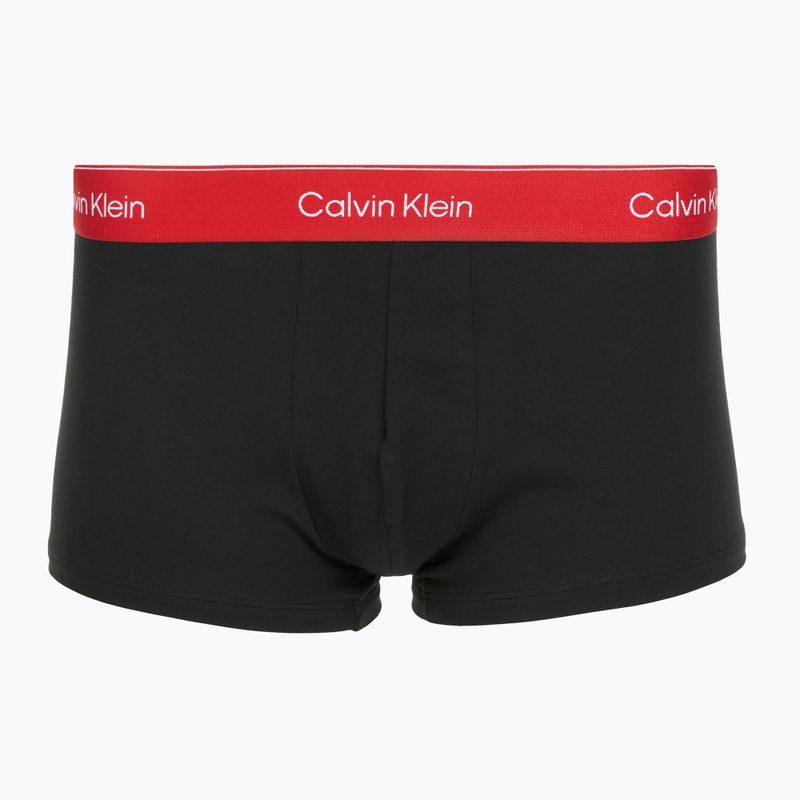 Boxeralsók Calvin Klein LV00NB4389 Low Rise Trunk 3 pár black/adrenaline rush/white/black 3