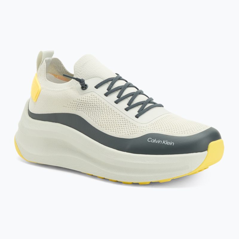 Férfi cipők Calvin Klein YM0YM01457 Chunky Runner Fűzős Zokni-szerű Kötött vaporous white/coal/buttercup