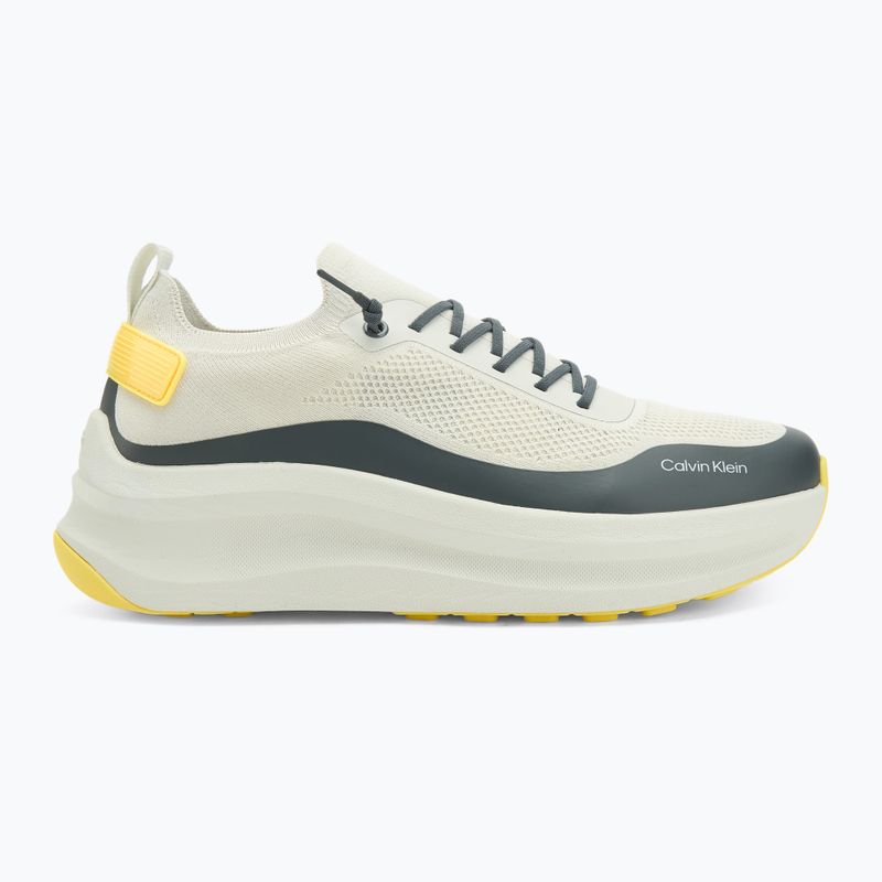 Férfi cipők Calvin Klein YM0YM01457 Chunky Runner Fűzős Zokni-szerű Kötött vaporous white/coal/buttercup 2
