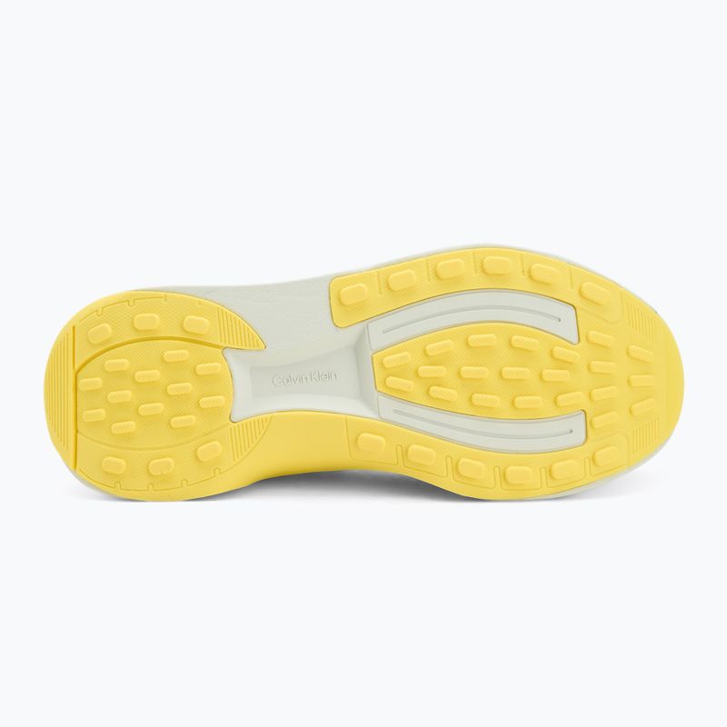 Férfi cipők Calvin Klein YM0YM01457 Chunky Runner Fűzős Zokni-szerű Kötött vaporous white/coal/buttercup 4