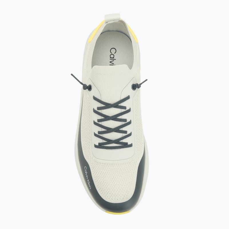 Férfi cipők Calvin Klein YM0YM01457 Chunky Runner Fűzős Zokni-szerű Kötött vaporous white/coal/buttercup 5