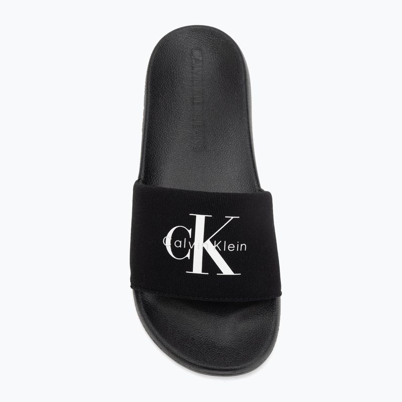 Női papucs Calvin Klein YW0YW01967 Monogram Logo 0GM black/bright white 5