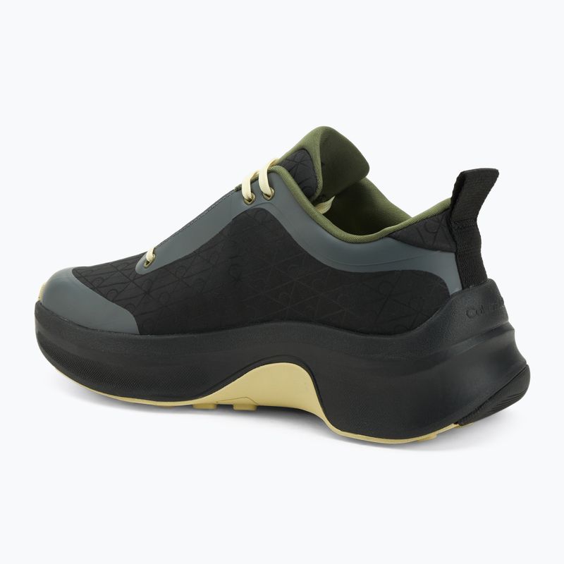 Férfi cipők Calvin Klein YM0YM01456 Chunky Runner Lace Up Mix Aop black/medieval forest/coal/lime 3