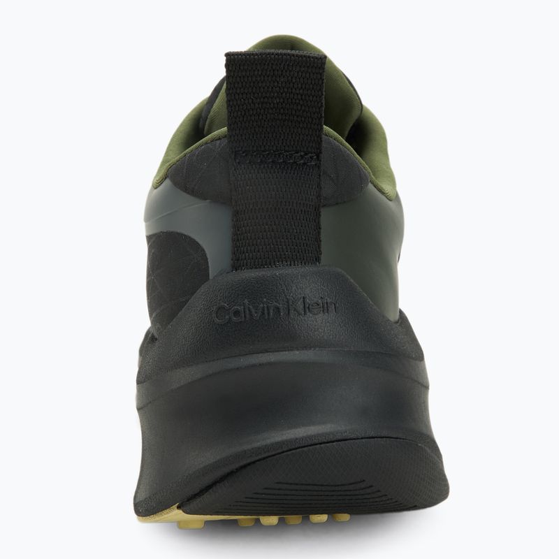 Férfi cipők Calvin Klein YM0YM01456 Chunky Runner Lace Up Mix Aop black/medieval forest/coal/lime 6