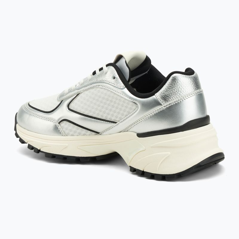 Női cipők Calvin Klein YW0YW02063 Hike Runner Lace Up Mesh Mix silver/black/bright white 3