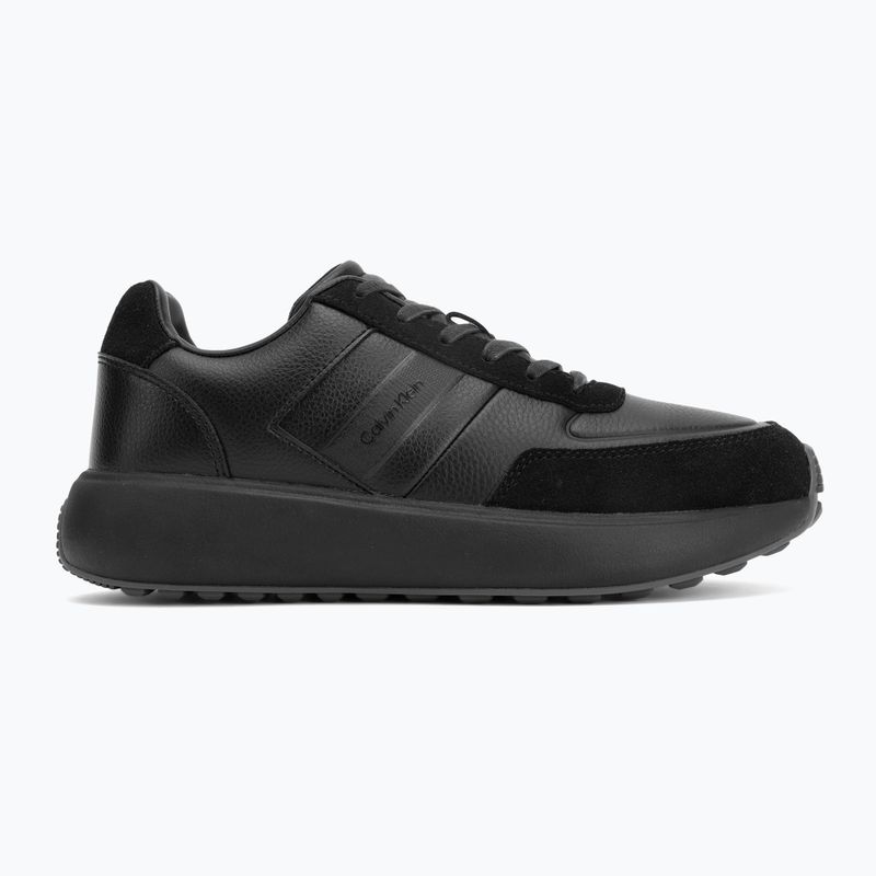 Férfi cipők Calvin Klein HM0HM02033 City Runner Laceup Tape Leather triple black 2