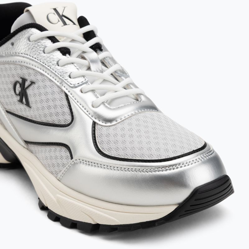 Férfi cipő Calvin Klein YM0YM01402 Hike Runner Laceup Mesh Mix silver/black/marshmallow 7