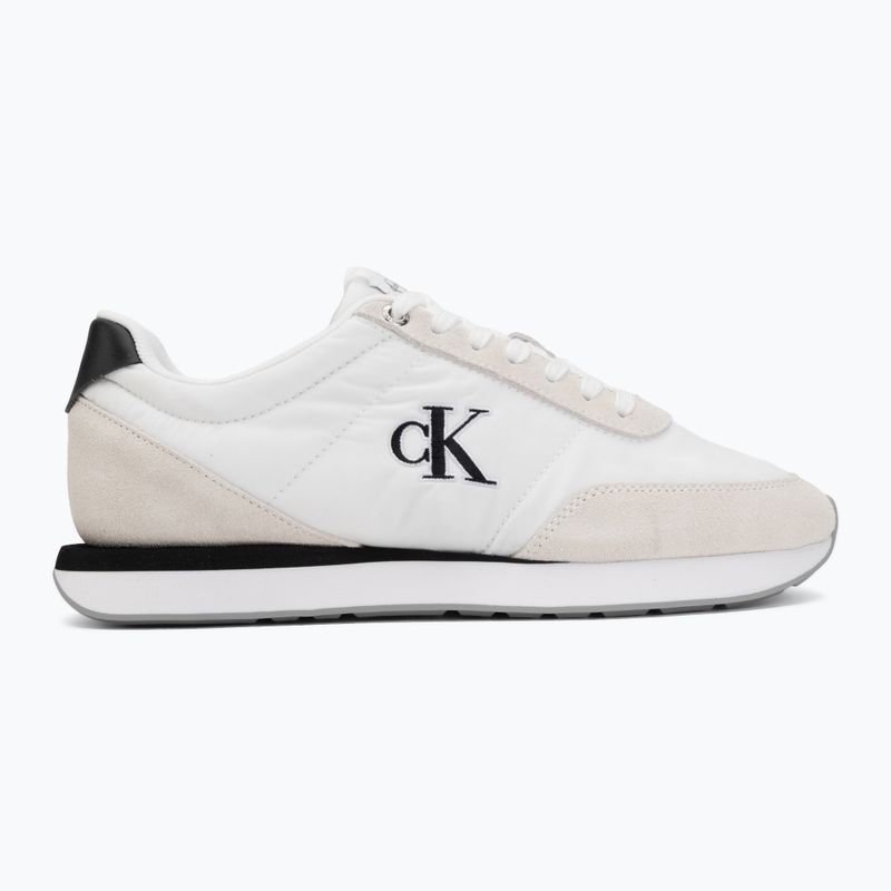 Női cipők Calvin Klein YW0YW01990 Retro Runner Lace Up Nylon MG bright white/black 2