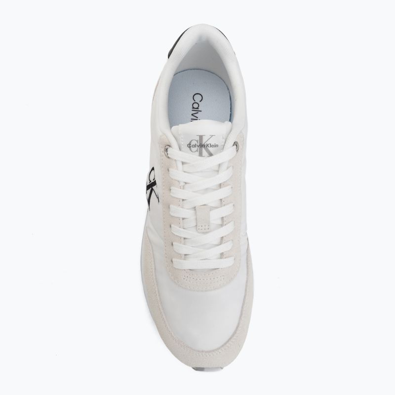 Női cipők Calvin Klein YW0YW01990 Retro Runner Lace Up Nylon MG bright white/black 5
