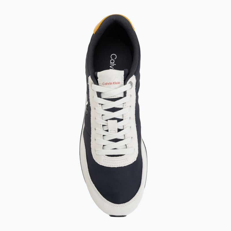 Férfi cipők Calvin Klein YM0YM01361 Retro Runner Ess Mix Mat vaporous white/casual bluee/cooling 5