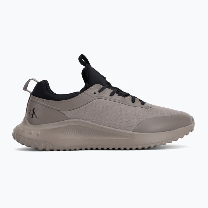 Férfi cipők Calvin Klein YM0YM01443 Eva Runner Laceup Sock Mat Mix taupe smog/black 2