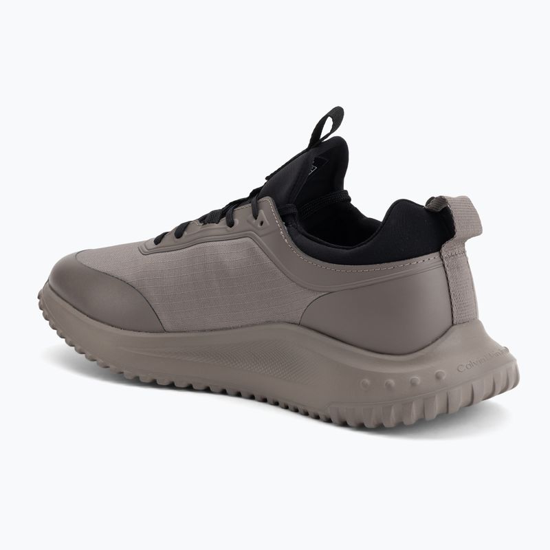 Férfi cipők Calvin Klein YM0YM01443 Eva Runner Laceup Sock Mat Mix taupe smog/black 3