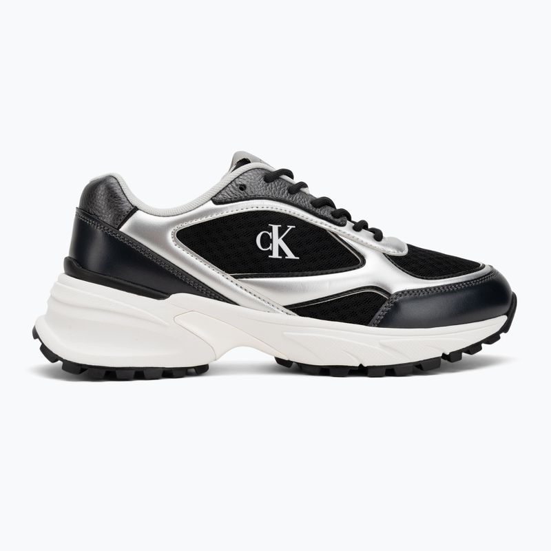 Női cipők Calvin Klein YW0YW02063 Hike Runner fűzős hálós anyag keverék black/silver 2