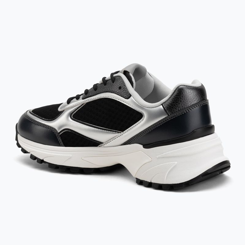 Női cipők Calvin Klein YW0YW02063 Hike Runner fűzős hálós anyag keverék black/silver 3