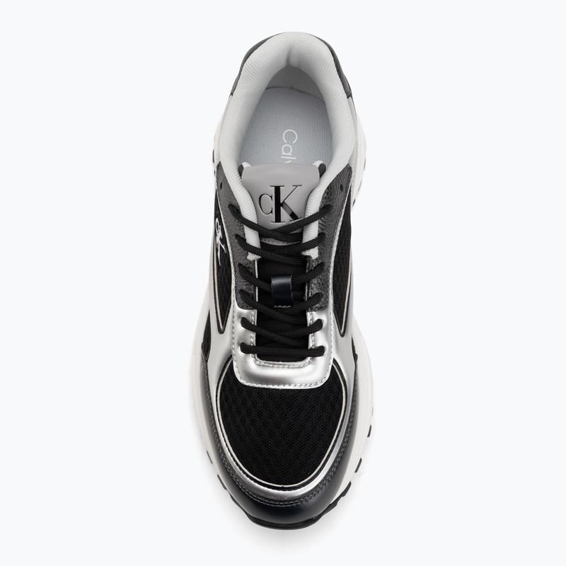 Női cipők Calvin Klein YW0YW02063 Hike Runner fűzős hálós anyag keverék black/silver 5
