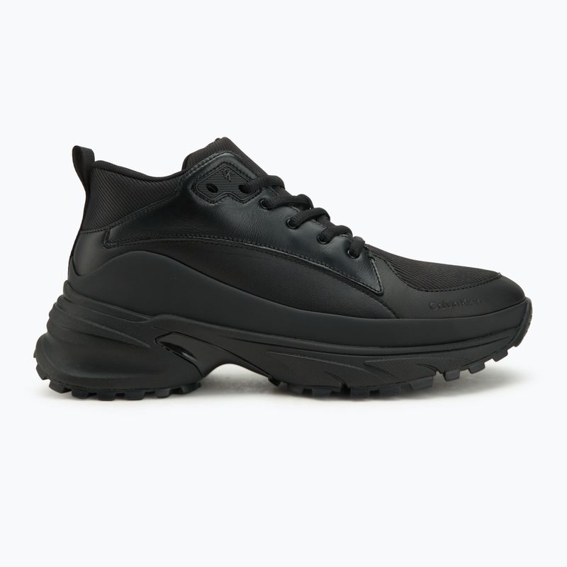 Férfi cipők Calvin Klein YM0YM01418 Hike Runner Mid Laceup Tech Mix triple black 2