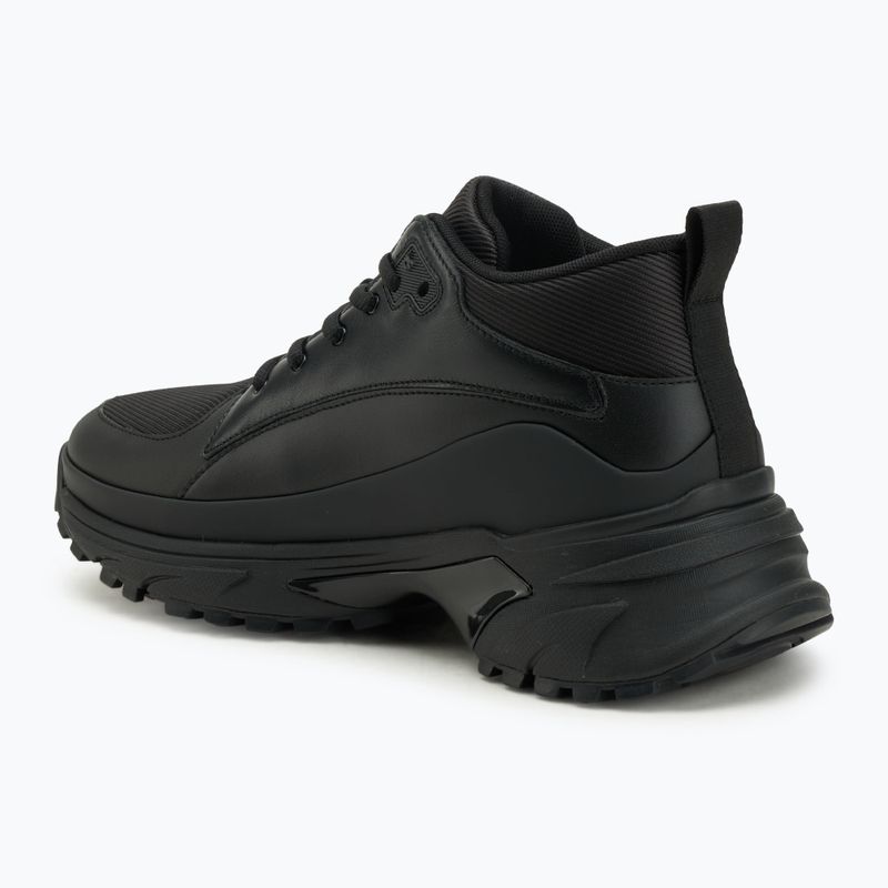 Férfi cipők Calvin Klein YM0YM01418 Hike Runner Mid Laceup Tech Mix triple black 3
