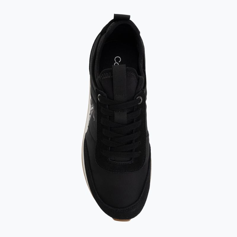 Női cipők Calvin Klein YW0YW02060 Retro Runner Sock Laceup Mix Mat black/gyn metal/gum 5