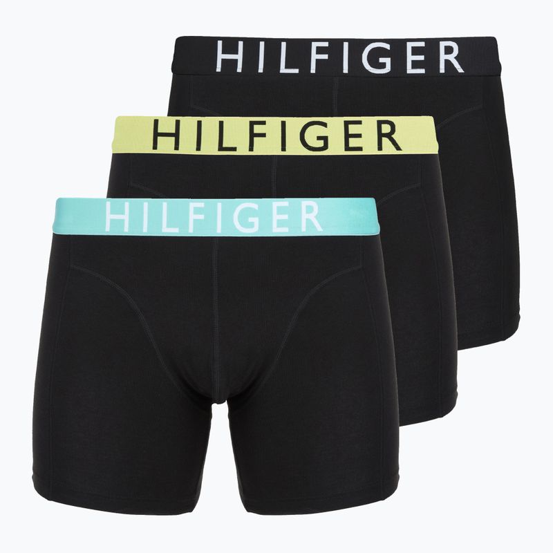 Tommy Hilfiger férfi boxeralsó 3 darabos csomag lemon curd/arctic aqua/fekete