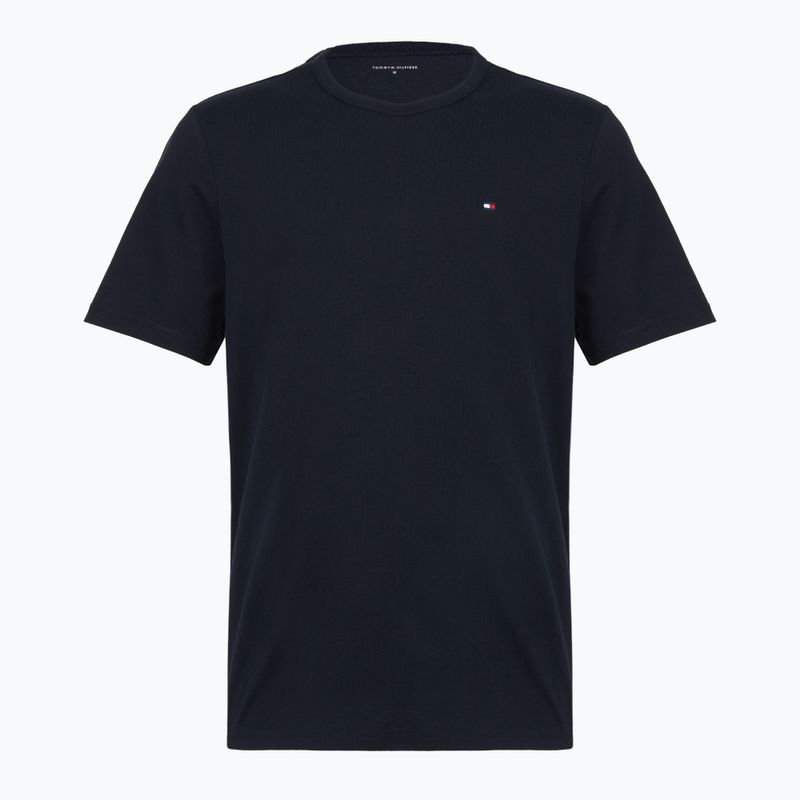 Férfi póló Tommy Hilfiger Cotton Short 3 pack navy blue/utility sage/white 4