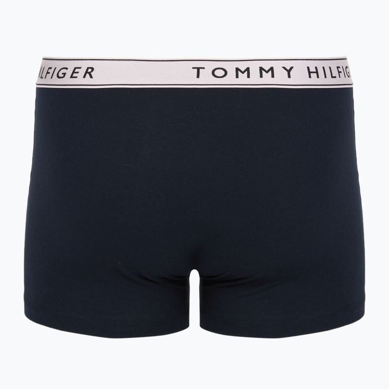 Boxeralsó Tommy Hilfiger Trunk WB 3 pairs purple pink/antique silverer/aegean sea 2