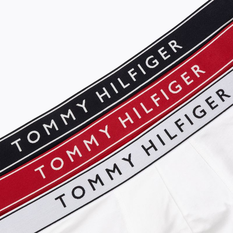 Férfi boxer nadrág Tommy Hilfiger Trunk Dtm white/medium red/navy blue 6
