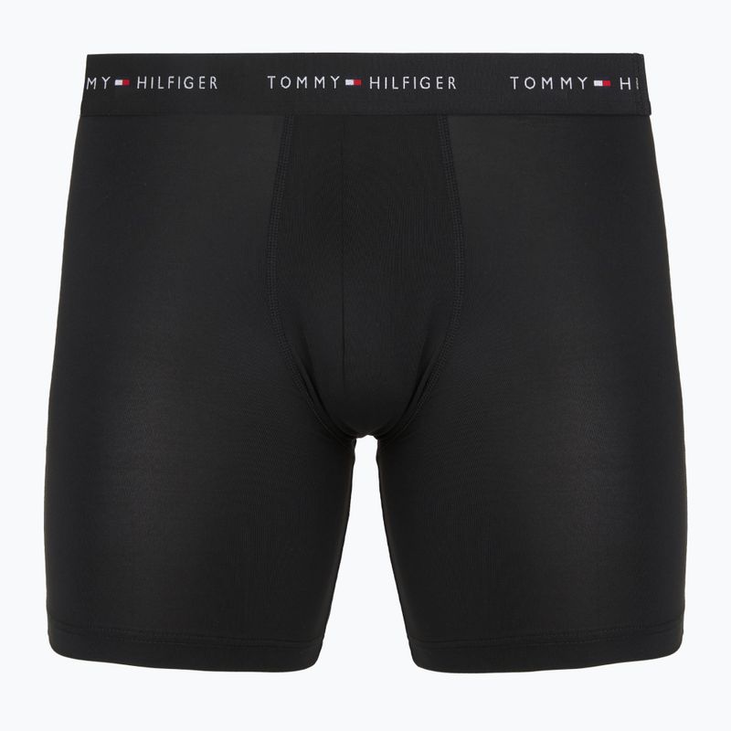 Férfi boxer nadrág Tommy Hilfiger Micro Long 3 pack black/black/black 2